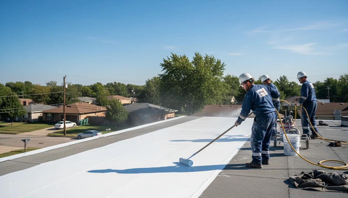 Commercial roof coating in Crucible, PA near me